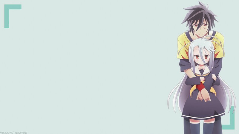 Anime Characters Hugging — Light Blue