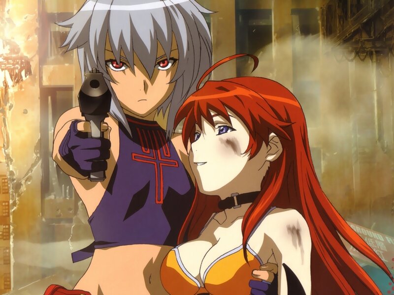 Anime characters in a battle scene