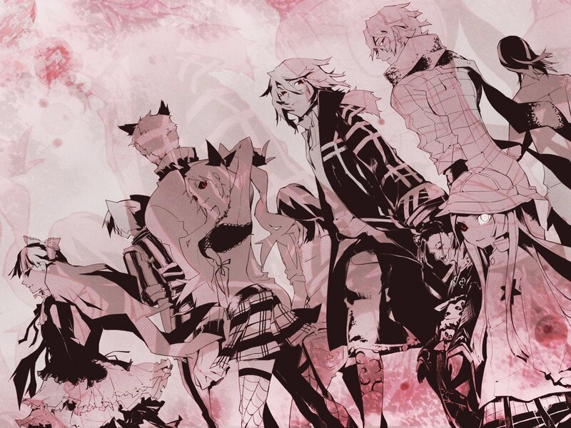 anime characters in a battle scene