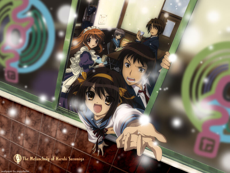 Anime Characters in a Cafe — Brown