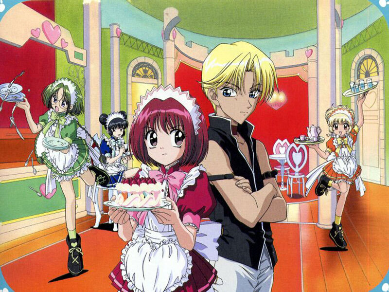 Anime Characters in a Cafe — Red