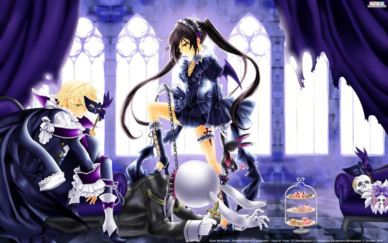 Anime Characters in a Castle — Purple