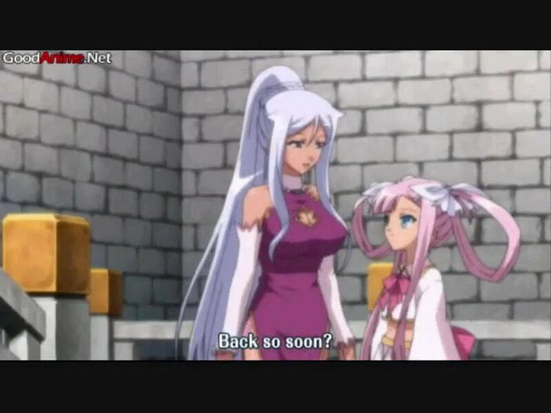 anime characters in a castle