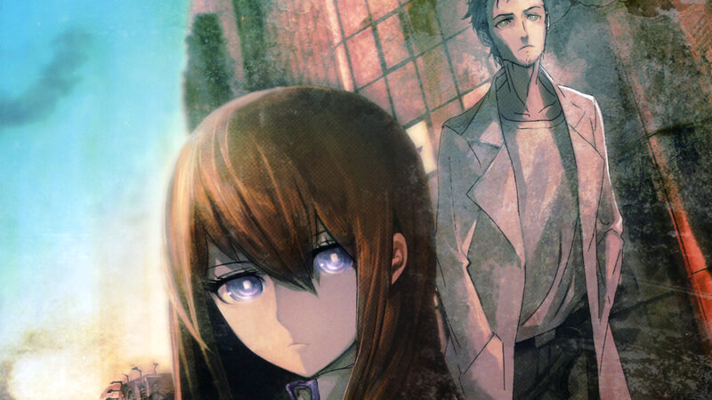 anime characters in a city