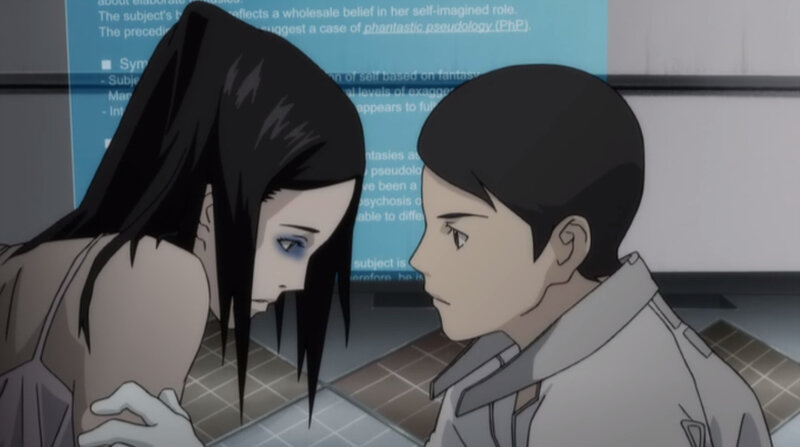 anime characters in a clinical setting