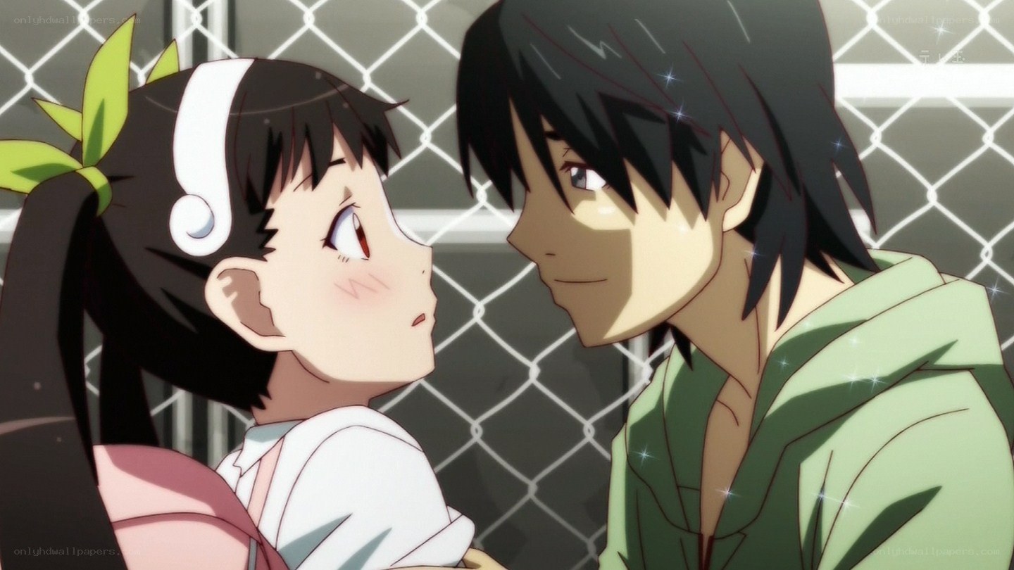 anime characters in a close moment