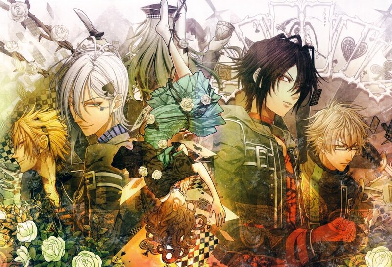 Anime Characters in a Collage — Green