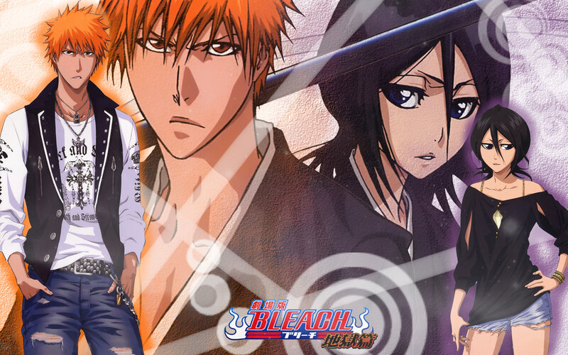 Anime Characters in a Collage — Orange