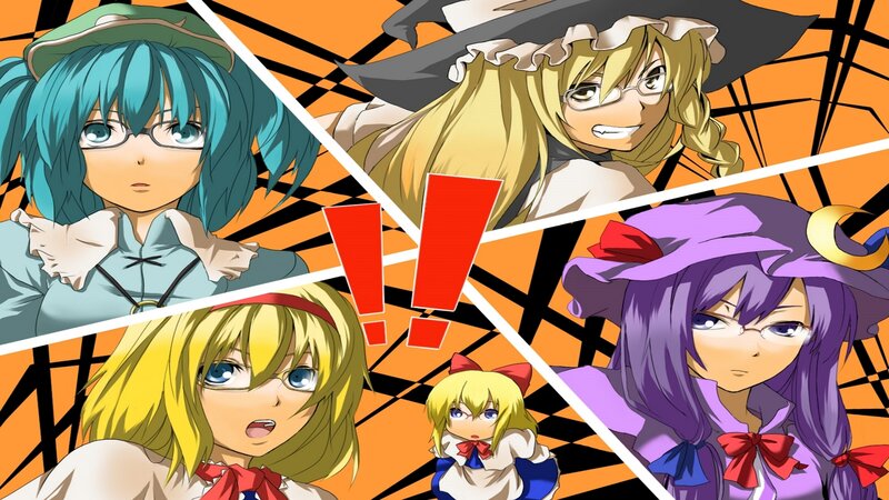 anime characters in a collage