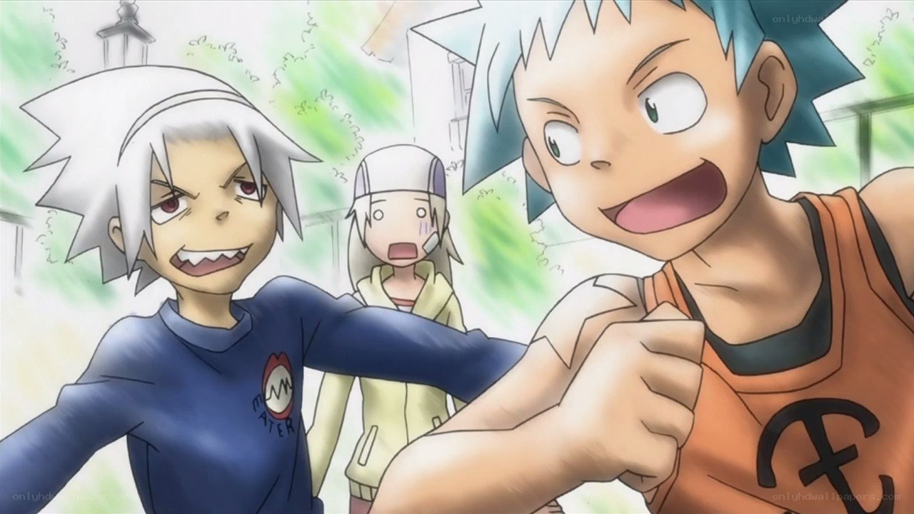 anime characters in a confrontation