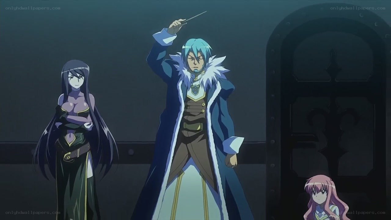 anime characters in a dark room