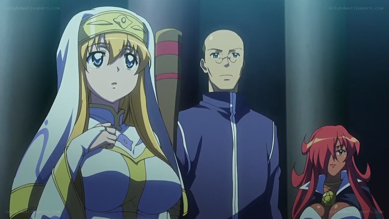 anime characters in a dark room