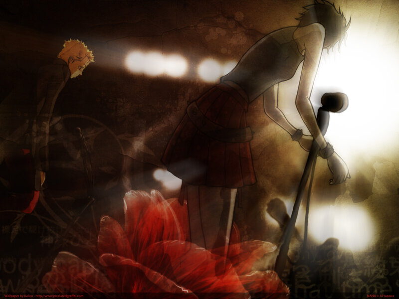Anime characters in a dark scene