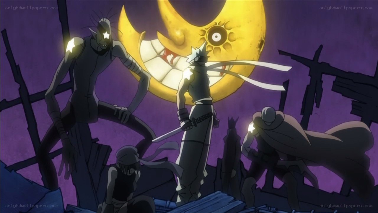 Anime characters in a dark scene