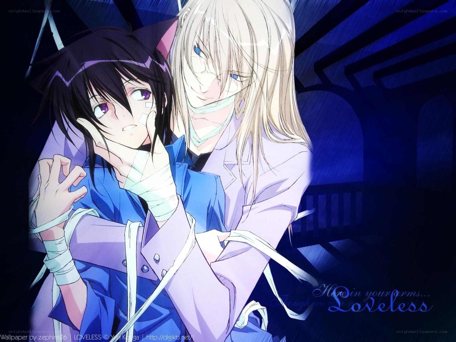 Anime characters in a dark scene