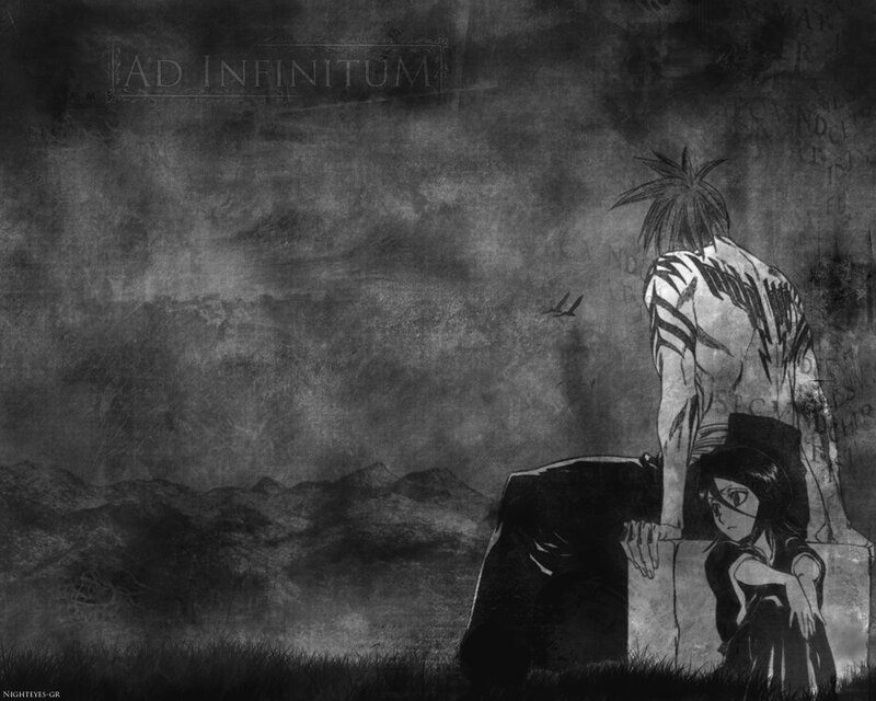 Anime characters in a desolate landscape