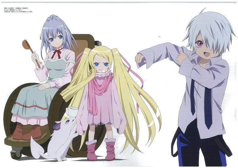 Anime characters in a domestic scene