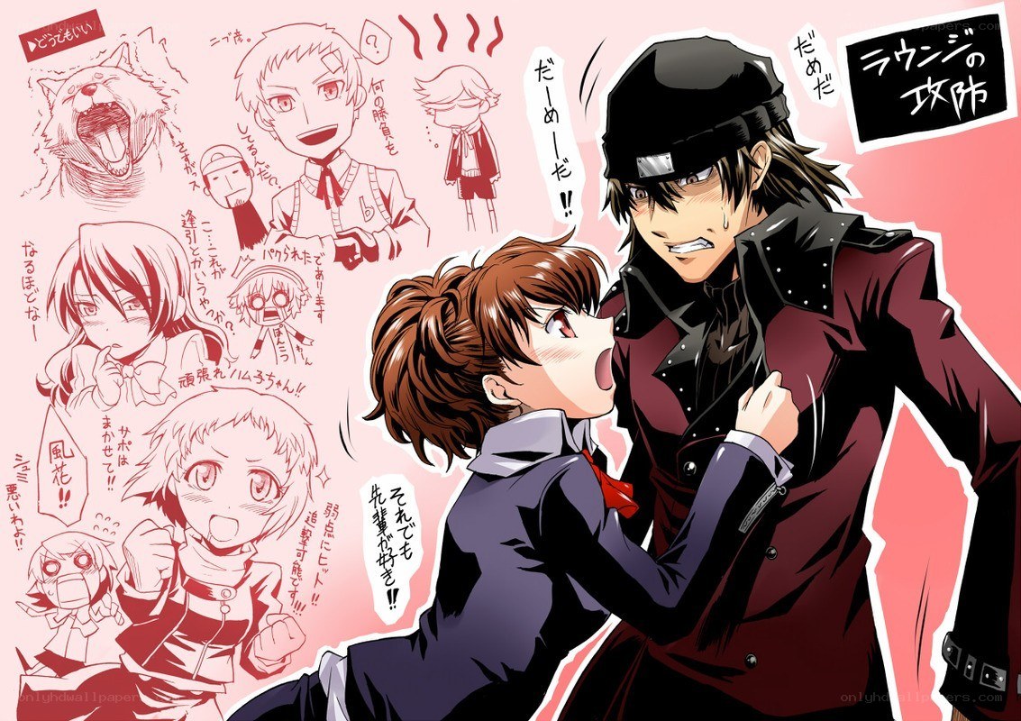 Anime characters in a dramatic scene