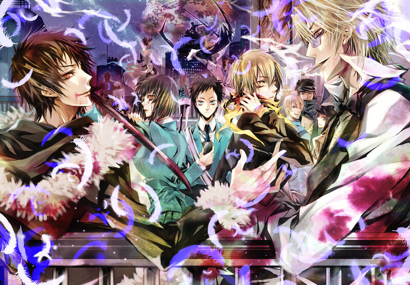 Anime characters in a dramatic scene