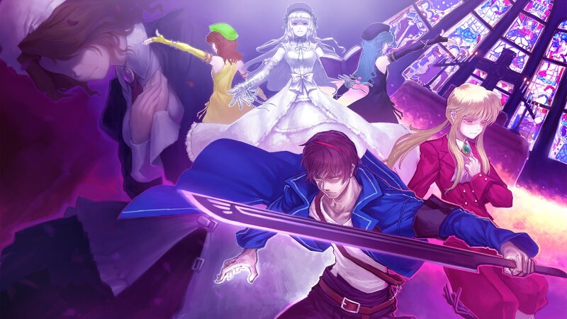 Anime characters in a dramatic scene