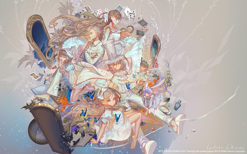 Anime Characters in a Dream — White