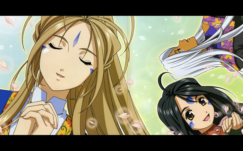 anime characters in a dreamy scene