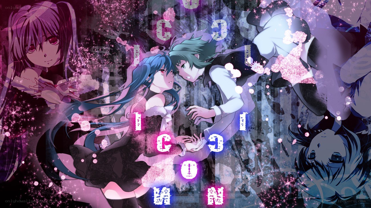 anime characters in a dreamy scene