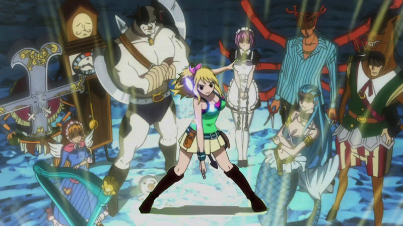 anime characters in a fantasy scene