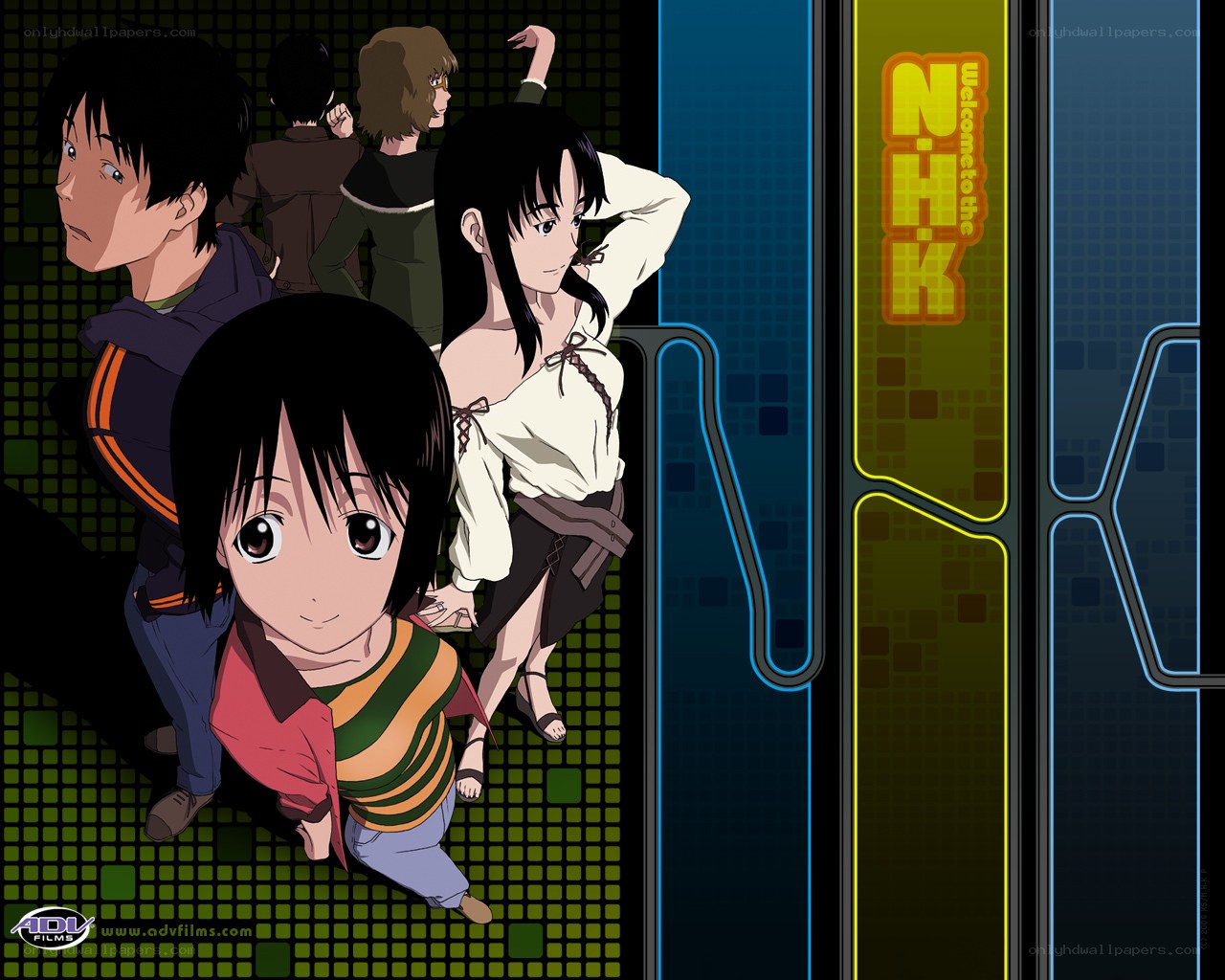 anime characters in a futuristic setting