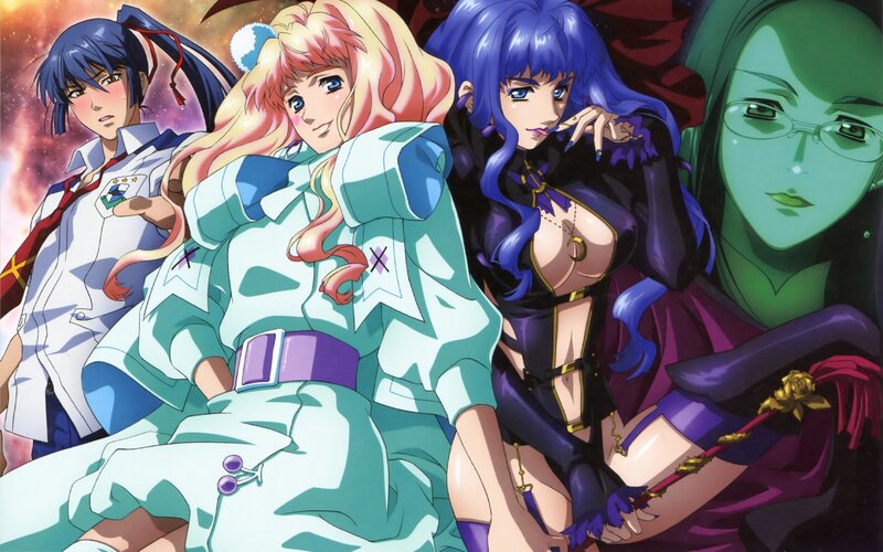 Anime characters in a group