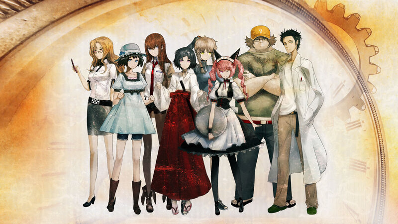 anime characters in a group