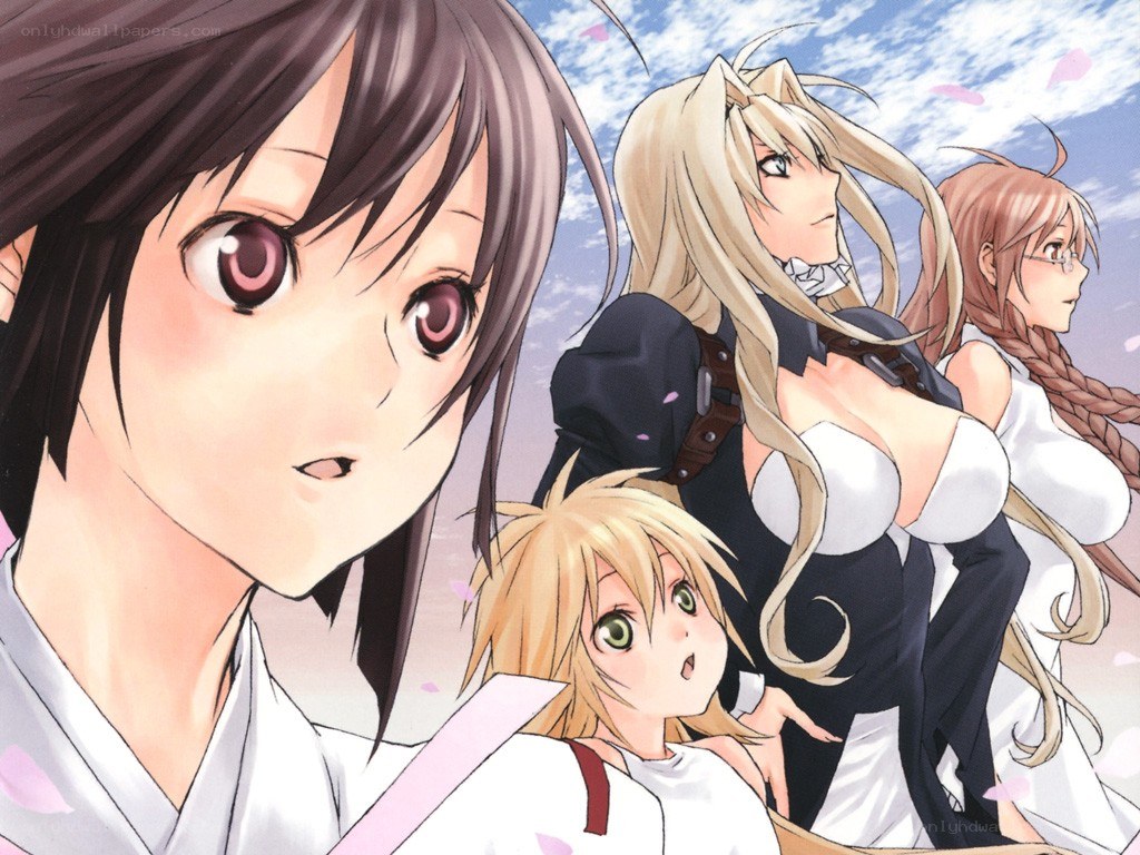 Anime characters in a group