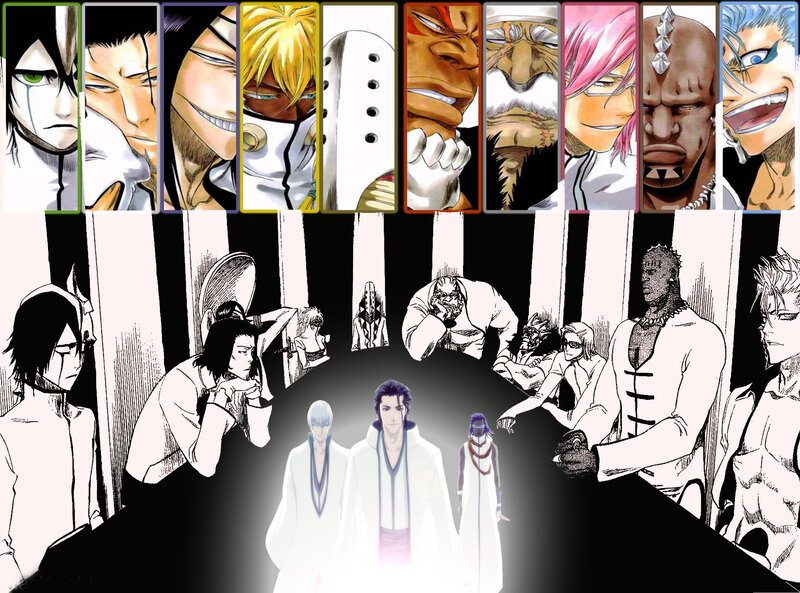 Anime Characters in a Hall — Black