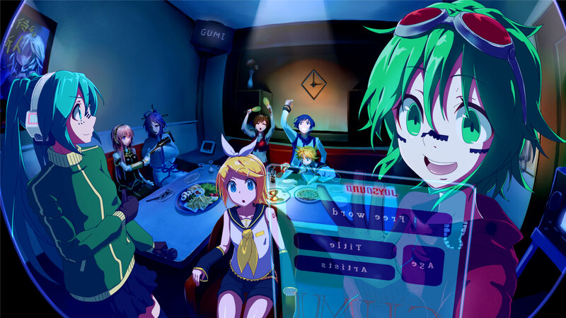 Anime Characters in a Karaoke Room