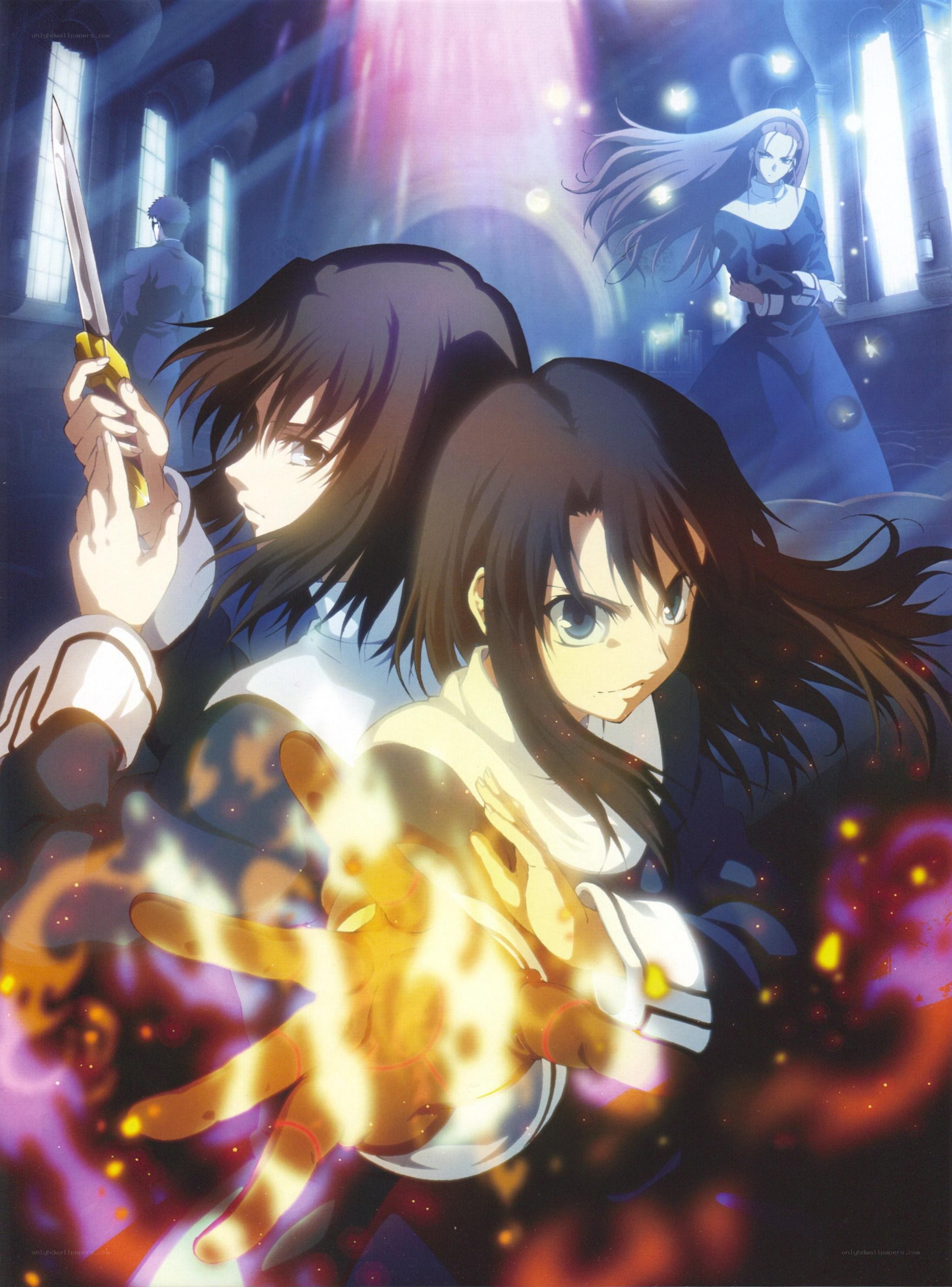 anime characters in a magical battle