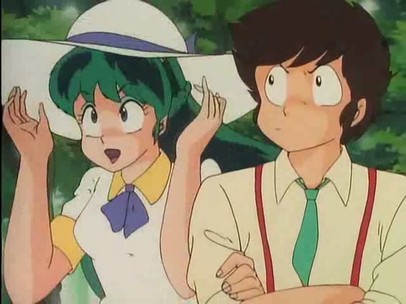 anime characters in a park