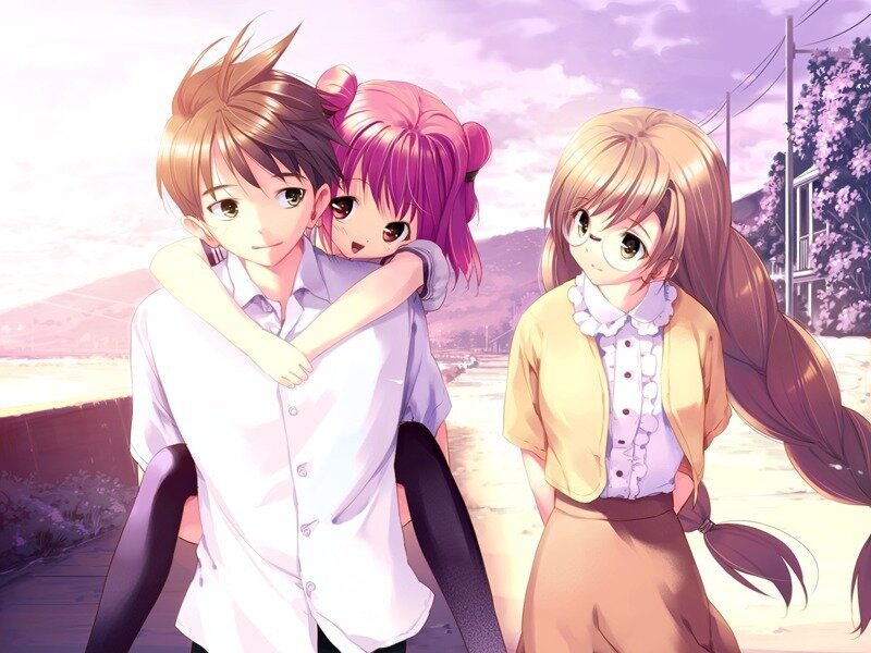 anime characters in a peaceful moment