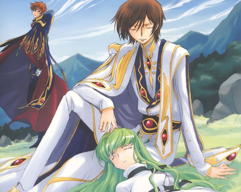 Anime characters in a peaceful moment