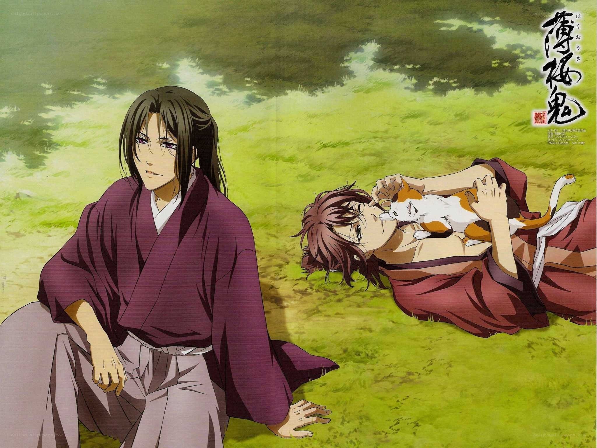 Anime characters in a peaceful moment