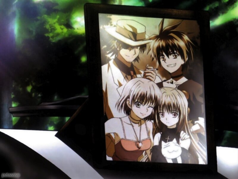 Anime Characters in a Photo — Black