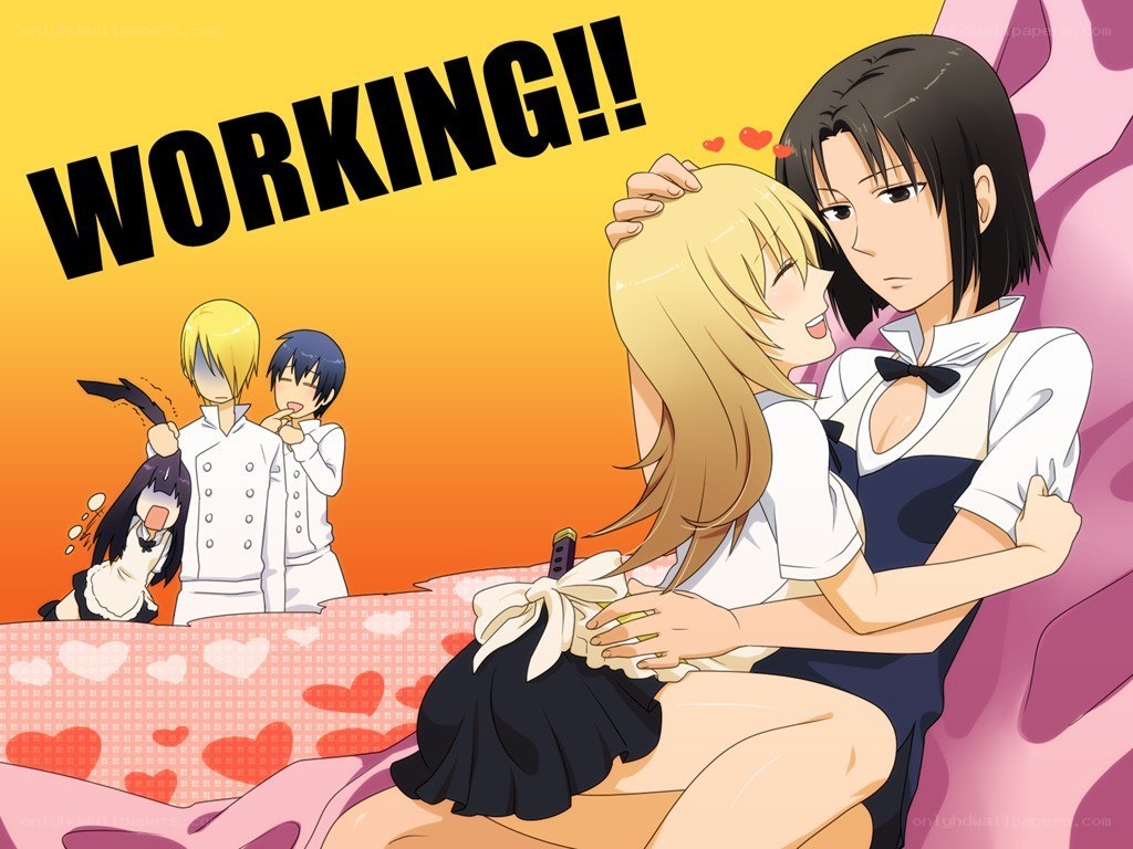 anime characters in a romantic scene