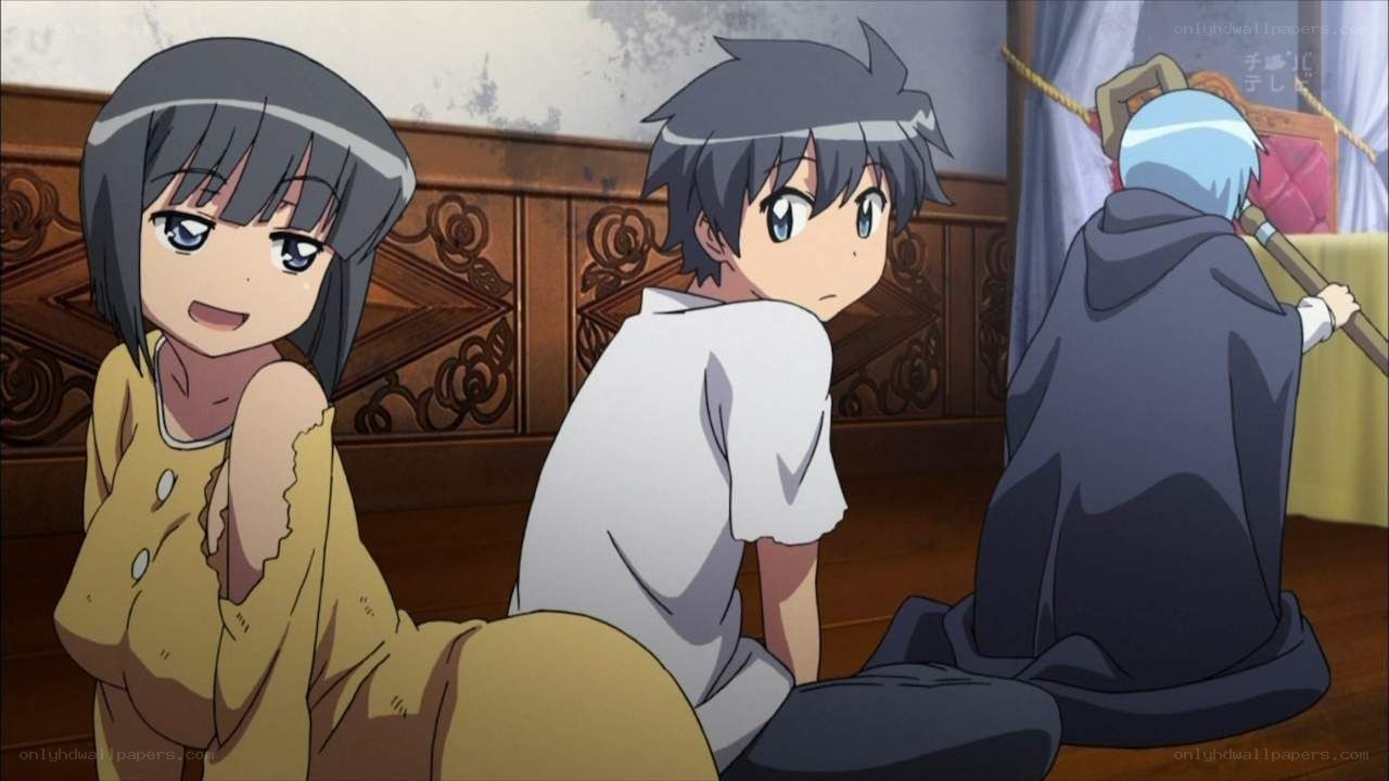 anime characters in a room