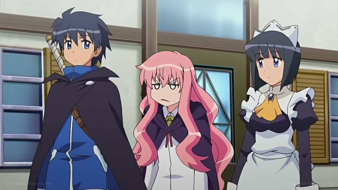 anime characters in a room