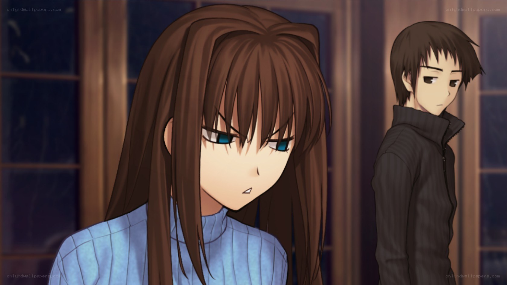 anime characters in a room