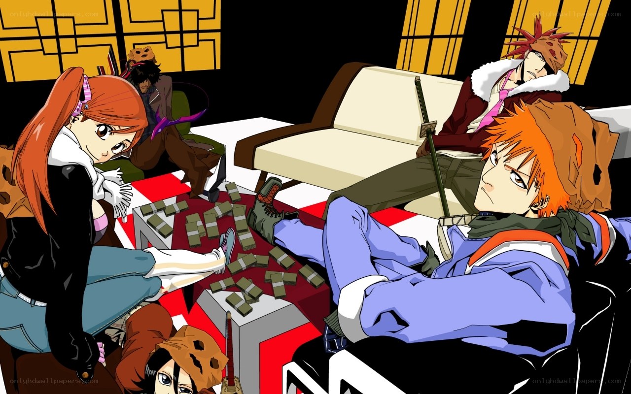 anime characters in a room