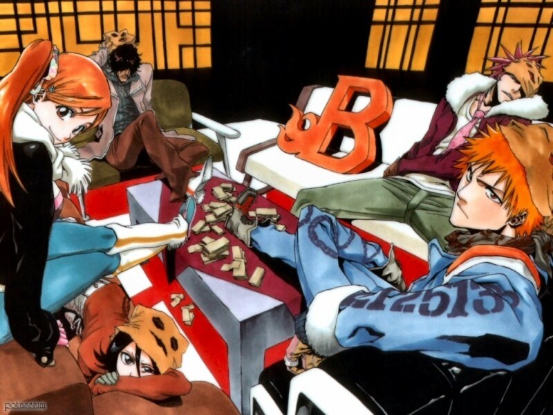 Anime Characters in a Room — Orange