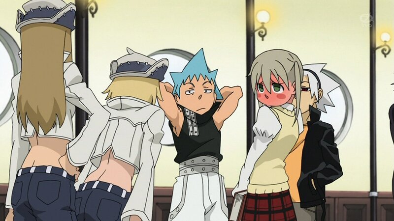 Anime Characters in a Room — White