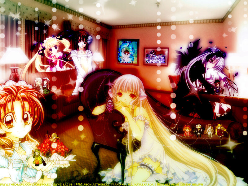 Anime Characters in a Room — Yellow, Dreamy