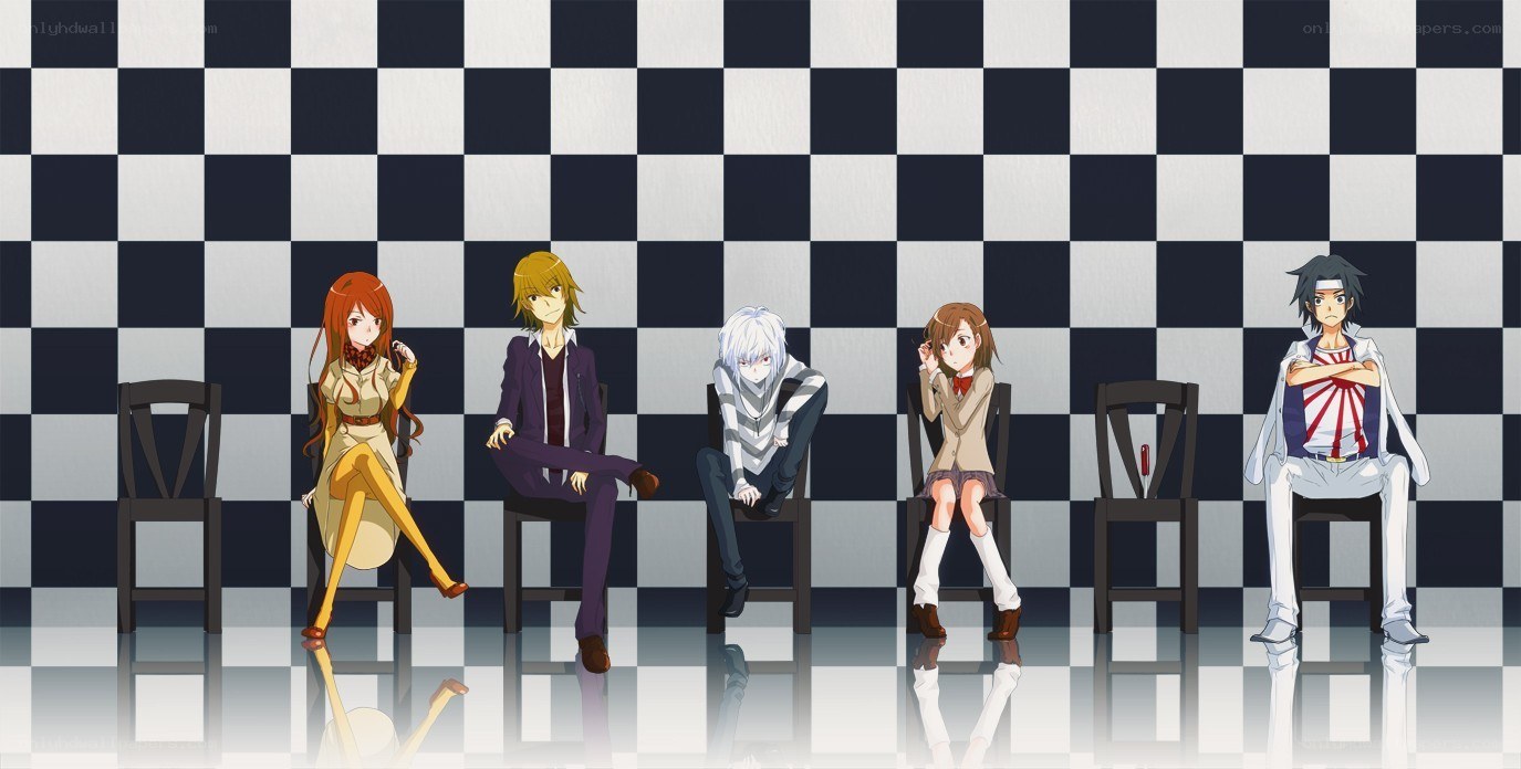 anime characters in a row