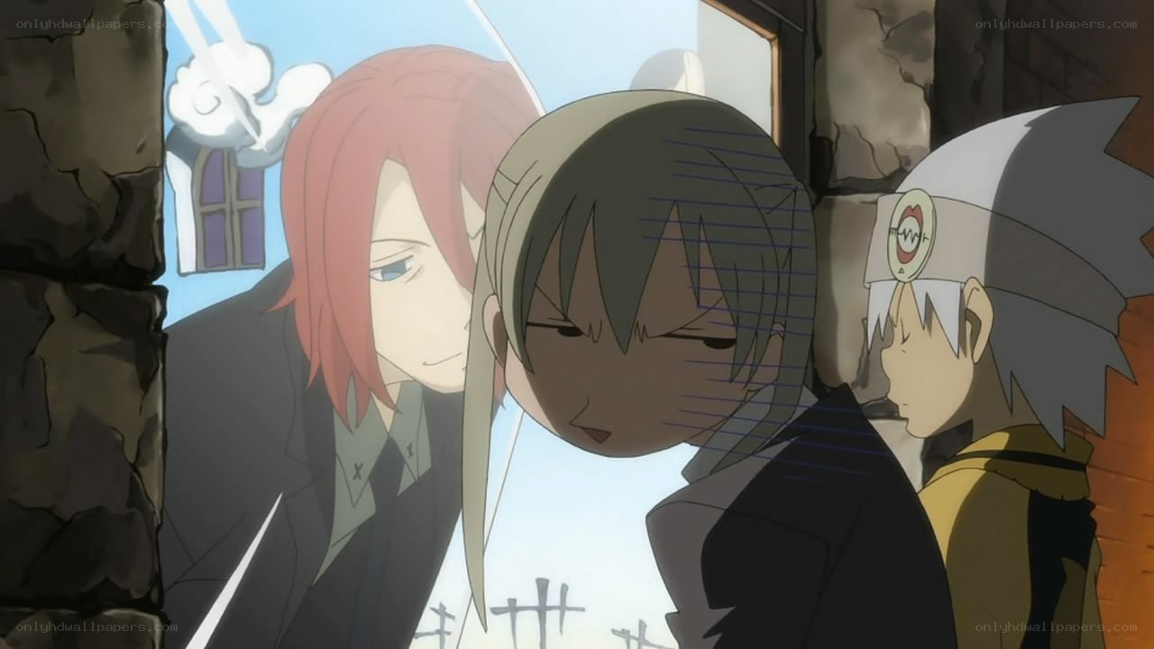 anime characters in a scene